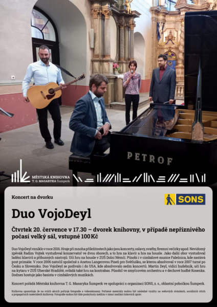 Plakát pro koncert na dvorku Dua VojoDeyl