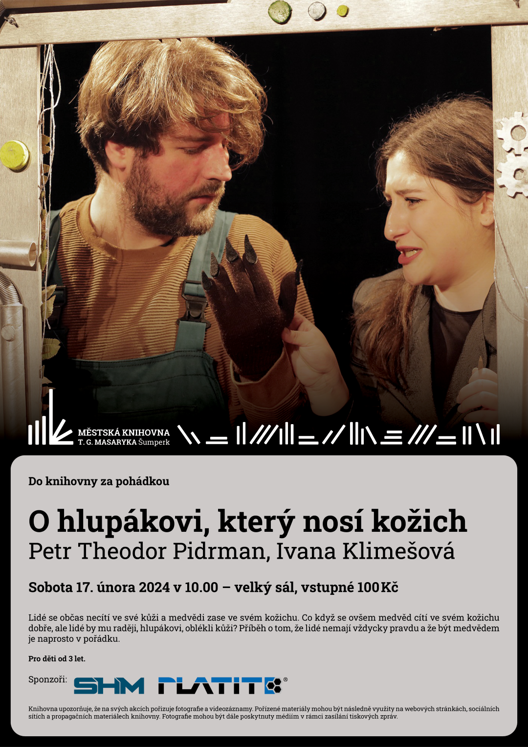 Plakát pro akci do knihovny za pohádkou
