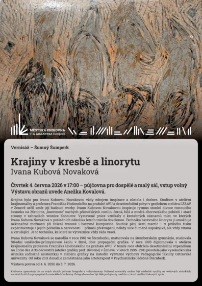 Vernisáž – Krajiny v kresbě a linorytu – Ivana Kubová Novaková