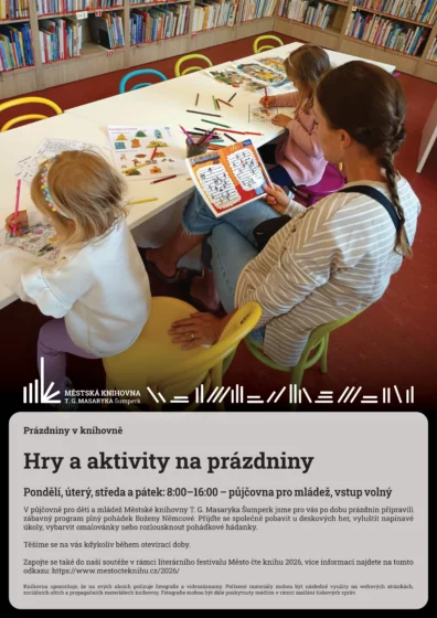 Prázdniny v knihovně – Hry a aktivity na prázdniny